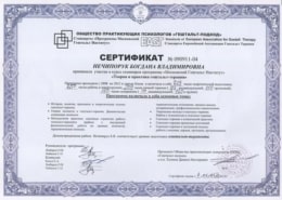 Сертифікат Гештальт підхід-min Дана Нечипорук Психолог та психотерапевт Київ